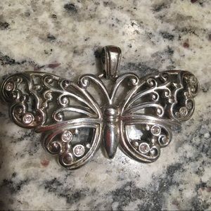 Beautiful Brighton silver butterfly pendant.